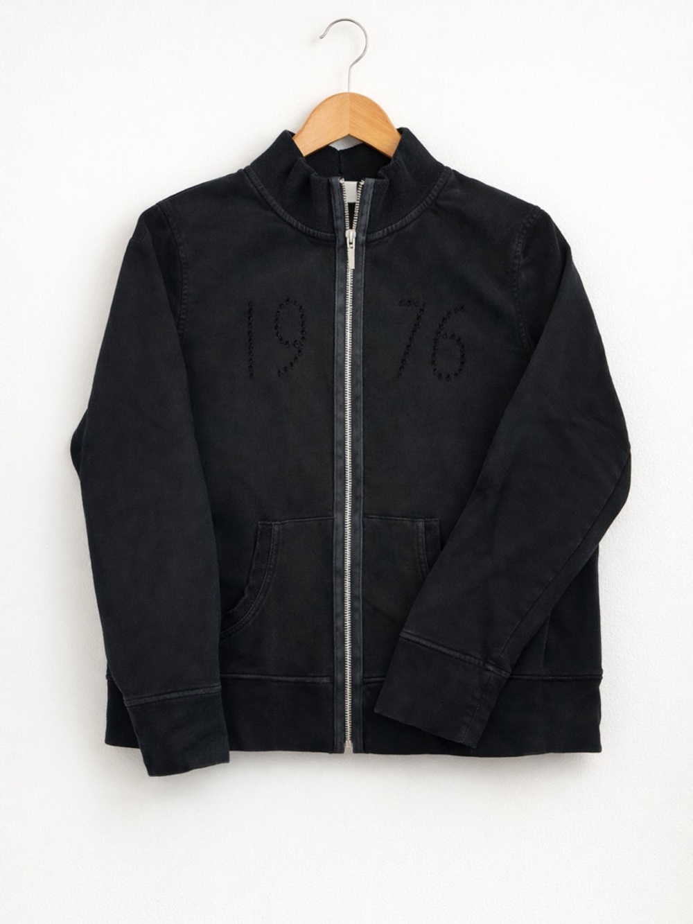 Next Black Zip Up Jacket Size US 14 (UK 18) Casual Minimalist